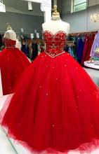 ANGELSBRIDEP-Vestidos De baile De 15 años, quincetero, para 15, fiesta, Sexy, con cristales De corazón, vestido De fiesta 2024 - compra barato