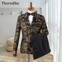 Gwenhwyfar Men's Shawl Lapel Suit, Gentlemen Blazers Vest And Pants, Custome Homme For Wedding, Custom Made Slim Groom Tuxedos 2024 - buy cheap