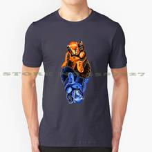 Camiseta Vintage de Sky Eaters V.2, camisetas de moda Skoll Hati, Lobo, lobos, mitología nórdica, mitología nórdica, sol, Luna, naranja, azul 2024 - compra barato