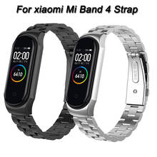 Correa de Metal para Xiaomi Mi Band 4, correa de acero inoxidable para pulsera inteligente Xiaomi Mi Band 4, accesorios ajustables 2024 - compra barato