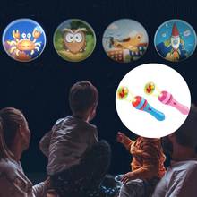 1PC Baby Sleeping Story Flashlight Projector Lamp Toy Early Education Toy For Kid Holiday Birthday Gift Replaceable Light Up Toy 2024 - buy cheap
