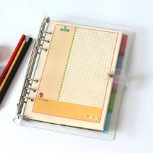 A5/A6/A7 PVC Notebook Notepad Sheet Shell Cover File Folder 6 Holes Binder DIY 2024 - buy cheap