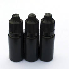 200pcs 10ml Empty PE Black Soft Plastic Dropper Bottle With Childproof Cap E Liquid Vial 2024 - buy cheap