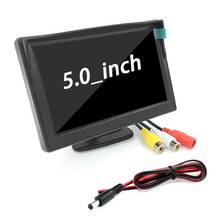 1 Pc Auto Car 5 inch LCD HD Screen Monitor Suction Cup Parking Camera Vehicle Car Rearview Reverse Backup Camera 2024 - buy cheap