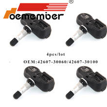 OEMEMBER 4 шт. Автомобильный датчик давления в шинах 42607-30100 TPMS система мониторинга для Lexus ES200 ES250 GS250 IS250 42607-30060 315 МГц 2024 - купить недорого