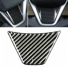 Carbon Fiber Car Interior Steering Wheel Sticker Cover Trim Decorative Frame For Toyota Camry 2018 2019 Car Styling Accessories 2024 - buy cheap