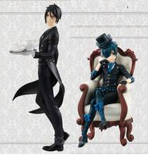 anime  Black Butler Sebastian Michaelis Ciel PhantomhiveCiel Book of Murder Atlantic pvc figure toy doll model gift 2024 - buy cheap