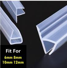 2 Meter6-12mm F U H Shape Glass Door Seals Silicone Rubber Shower Room Door Window Glass Seal Strip Weatherstrip Window Door 2024 - buy cheap