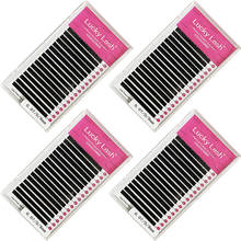 16rows Lash Extension 8-15mm Mix Size Matte Mink Eyelashes Extension, Individual Eyelashes Makeup false Lashes 2024 - купить недорого