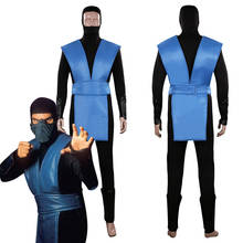 Mortal Kombat Sub-Zero Kuai Liang/Bi Han Cosplay Costume Outfits Halloween Carnival Suit 2024 - buy cheap