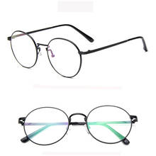 2020 novo clássico vintage óculos quadro redondo miopia prescrição óptica metal feminino masculino óculos quadro 2024 - compre barato