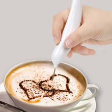 Cake Cappuccino Decoration Pen Coffee Stencils Electrical Latte Art Pen for Barista Template Coffee Carving Pen Spice Pen 2024 - buy cheap