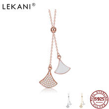 LEKANI 925 Sterling Silver Necklace Fashion Boutique Small Skirt Necklace Prevent Allergy Jewelry Allergy Gift  For Women 2021 2024 - buy cheap