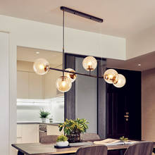 Nordic Modern Art Strip Glass Bulb Pendant Lights LED Lamp Luminaire Suspension Pendant Lamps for LOFT Living Room Bedroom 2024 - buy cheap