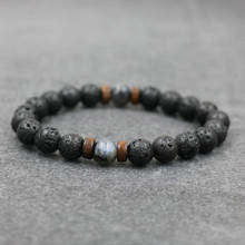 Fashion Men Bracelet Natural Moonstone Bead Tibetan Buddha Bracelet Chakra Lava Stone Diffuser Bracelets Men Jewelry Bileklik 2024 - buy cheap