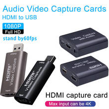Mini tarjeta de captura, placa de grabación de Audio y vídeo portátil, transmisión en vivo, USB 2,0, 3,0, 1080P, Grabber para PS4, juego, DVD, cámara 2024 - compra barato