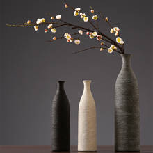 Vaso de cerâmica para decoração de casa, decoração nórdico para sala de estar, vaso de flores 2024 - compre barato