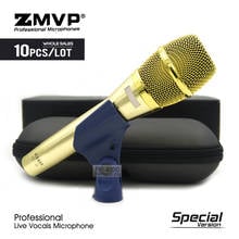 Micrófono profesional con cable dinámico KSM9G, 10 piezas, edición especial, Karaoke, supercardioide, Podcast 2024 - compra barato