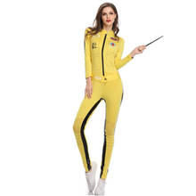 Kill Bill The Bride Beatrix Kiddo Cosplay Costume Kung Fu Jumpsuit for Women Halloween Carnival Mardi Gras Costumes 2024 - buy cheap