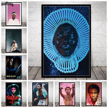 Infantil gambino poster imprime pintura da lona arte da parede cartazes imagem para sala de estar decoração casa 2024 - compre barato