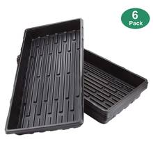 Newest 6 Packs Plastic Gg Trays Seed Tray Seedling Starter for Greenhouse Hydroponics Seedlings Plant Germination 2024 - buy cheap