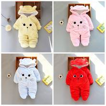 2020 New Autumn Winter Clothes Explosion Models Children Clothing Jumpsuit Baby Girls Long-sleeve Romper Baby Boys Hooded Romper 2024 - buy cheap