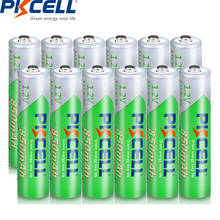 12 x  PKCELL AAA Battery 1.2 Volt Ni-MH 850mAh  Rechargeable Battery Batteries NIMH 3A AAA Bateria Baterias 2024 - купить недорого