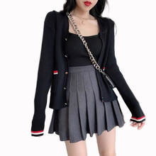 Sexy Women Short Skirt Lovely Girl School Uniform Pleated Skirt Solid High Waist Mini Skirts Summer Female Pleated Skirts 2024 - buy cheap