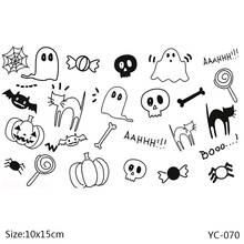 AZSG Halloween Clear Stamps/Seals For DIY Scrapbooking/Card Making/Album Decorative Silicone Stamp Crafts 2024 - buy cheap