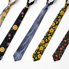 Gravata fashion clássica masculina, acessórios, gravatas de pescoço, estampa de poliéster, para homens, 8cm, gravata casual engraçada, gravata unissex 2024 - compre barato