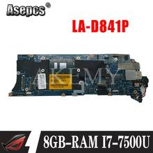 LA-D841P Laptop motherboard For DELL XPS-13 9350 original mainboard 8GB-RAM I7-7500U 2024 - купить недорого