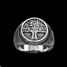 Tree Of Life Solid Ring 316L Stainless Steel Jewelry Men Boys Biker Vikings Punk Fashion Jewellery Size 7-13 2024 - buy cheap