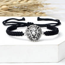 Vintage String Braided Bracelet Charm Lion Couple Bracelet Women Men Adjustable Bangles Friendship Wrist Chain Jewelry Pulsera 2024 - buy cheap