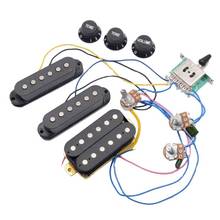 ST-arnés de cableado para pastilla de guitarra eléctrica, interruptor de 5 vías, 2T1V, Control SSH, color negro 2024 - compra barato