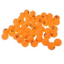 Bolas de tenis de mesa numeradas, Pelotas de Ping Pong de 40mm con número 1-50 para decoración de fiestas de juegos (paquete de 50) 2024 - compra barato
