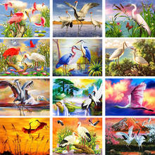 5D DIY Diamond Painting Red-Crowned Crane Cross Stitch Embroidery Mosaic Handmade Full Square Round Drill Wall Decor Craft Gift 2024 - buy cheap