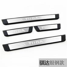 stainless steel Plate Door Sill Welcome Pedal Car Styling Accessories for Nissan TIIDA 2005-2017 Car Styling 2024 - buy cheap