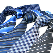 YISHLINE-Corbata de lujo de 8CM para hombre, corbata de Diseño a rayas de Jacquard, accesorios de boda para novio, 2020 2024 - compra barato