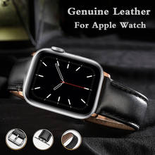 Ремешок для Apple Watch Band 5 4 38 мм 42 мм сменный ремешок из натуральной кожи Correa iWatch 5 4 3 2 1 44 мм 40 мм браслет 2024 - купить недорого