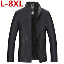 8XL 6XL 5XL Men genuine leather jacket sheepskin  new spring and autumn handsome slim zipper male motorcycle leather jacket 2024 - buy cheap