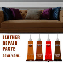 Professional Car Leather filler Repair Cream Vinyl Repair Filler Scratch Restoration Cracks Rips Tool Liquid 20ML/40ML 2024 - buy cheap