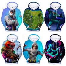 Sudadera con capucha de Fortnite para hombre y mujer, ropa de calle de Battle Royale Bear, juego en 3d, Tops de Victory Royal, sudaderas para niños 2024 - compra barato