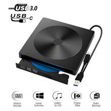 Внешний DVD-привод USB 3.0 портативный CD/DVD +/-RW привод/DVD-плеер для ноутбука CD ROM горелка совместимый USB CD-привод домашний аудио 2024 - купить недорого