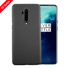 YTF-Funda de fibra de carbono Real para OnePlus 7T Pro, carcasa trasera de fibra de aramida, OnePlus 7T Pro, diseño oficial 2024 - compra barato