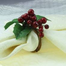Free shipping qn20061505 handmade christmas fruit napkin ring wedding decoration napkin holder many colors 12 pcs 2024 - buy cheap