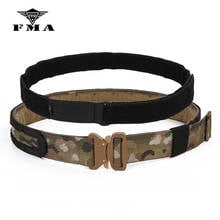 FMA Cobra1.75-2inch One-pcs Combat Belt Nylon Support Hunting Tactical Heavy Duty Buckle Pistol EDC Belt Waist Free Shipping 2024 - buy cheap