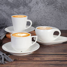 American Coffee Cup Ceramic Retro Cappuccino European Coffee Cup and Saucer Set Luxury Small Coffee Cup 2024 - buy cheap