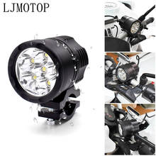 Led luzes de nevoeiro da motocicleta para honda varadero125 sombra vt750 suzuki ltz 400 led auxiliar luz nevoeiro assemble condução lâmpada 60w 2024 - compre barato