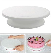 DIY противоскользящая круглая подставка для торта пластиковый поворотный стол для торта вращающаяся пластина для торта вращающийся инструмент для украшения торта роторный инструмент для выпечки 2024 - купить недорого