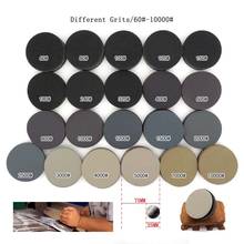 100PCS 3Inch 75MM Waterproof Sandpaper Hook and Loop Sanding Discs Silicon Carbide Wet&Dry 60 to 10000 Grits 2024 - buy cheap